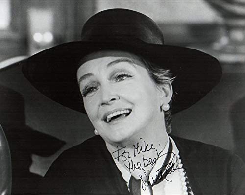 Nina Foch (d. 2008) Signed Autographed 'For Mike' Vintage Glossy 7x9 Photo - COA Matching Holograms
