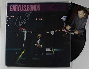 Gary U.S. Bonds Signed Autographed "Dedication" Record Album w/ Signing Photo