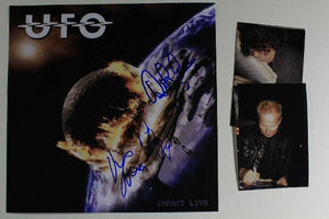 UFO Group Autographed "Impact Live" 12x12 Promo Flat - COA Matching Holograms