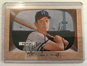 Andy Pafko (d. 2013) Signed Autographed 1955 Bowman Baseball Card - Milwaukee Braves