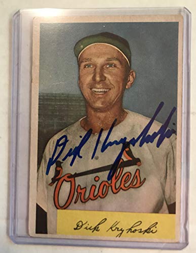 Dick Kryhoski (d. 2007) Signed Autographed 1954 Bowman Baseball Card - Baltimore Orioles