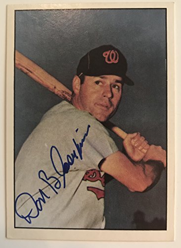 Don Blasingame (d. 2005) Signed Autographed 1978 TCMA Baseball Card - Washington Senators
