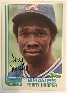 Terry Harper Signed Autographed 1982 Topps Baseball Card - Atlanta Braves