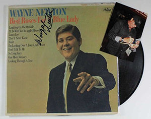 Wayne Newton Signed Autographed "Red Roses For a Blue Lady" Record Album - COA Matching Holograms