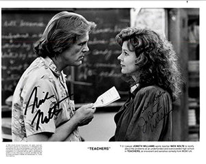 Nick Nolte & JoBeth Williams Signed Autographed "Teachers" Glossy 8x10 Photo - COA Matching Holograms