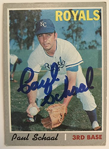 Paul Schaal Signed Autographed 1970 Topps Baseball Card - Kansas City Royals