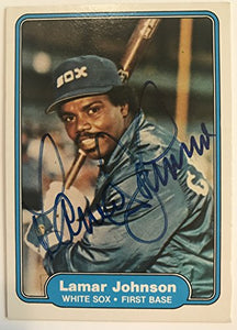 Lamar Johnson Signed Autographed 1982 Fleer Baseball Card - Chicago White Sox