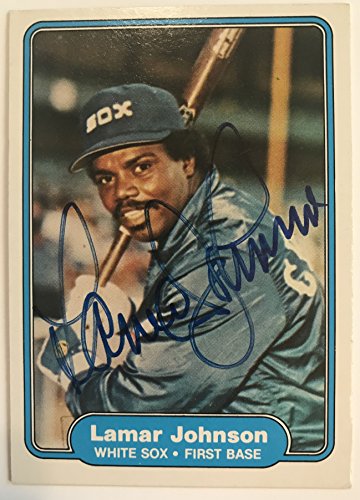 Lamar Johnson Signed Autographed 1982 Fleer Baseball Card - Chicago White Sox