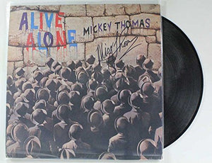 Mickey Thomas Signed Autographed "Alive Alone" Record Album - COA Matching Holograms