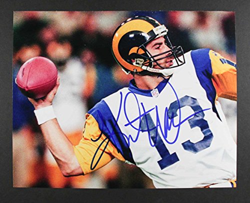 Kurt Warner Signed Autographed Glossy 11x14 Photo - St. Louis Rams