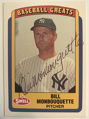Bill Monbouquette (d. 2015) Signed Autographed 1990 Swell Greats Baseball Card - New York Yankees