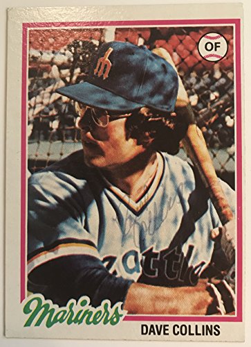 Dave Collins Signed Autographed 1978 Topps Baseball Card - Seattle Mariners