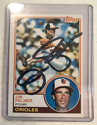 Jim Palmer Signed Autographed 1983 Topps Baseball Card - Baltimore Orioles