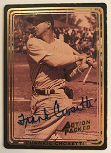 Frank Crosetti (d. 2002) Signed Autographed 1992 Action Packed Baseball Card - New York Yankees
