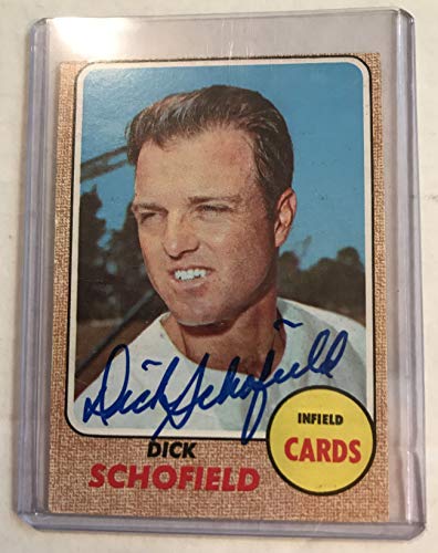 Dick Schofield Signed Autographed 1968 Topps Baseball Card - St. Louis Cardinals