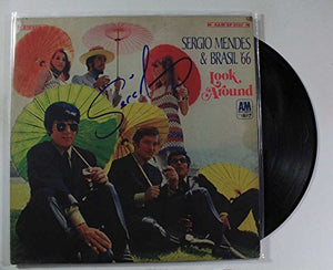 Sergio Mendes Signed Autographed "Look Around" Record Album - COA Matching Holograms