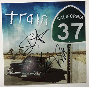 Train Band Signed Autographed 'California 37' 12x12 Promo Photo - COA Matching Holograms