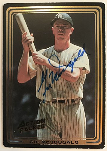 Gil McDougald (d. 2010) Signed Autographed 1992 Action Packed Baseball Card - New York Yankees