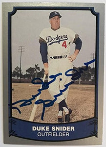 Duke Snider Signed Autographed 1988 Pacific Legends Baseball Card - Los Angeles Dodgers