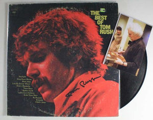 Tom Rush Signed Autographed "The Best Of" Record Album - COA Matching Holograms