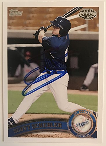 Scott Schebler Signed Autographed 2011 Topps Pro Debut Baseball Card - Los Angeles Dodgers