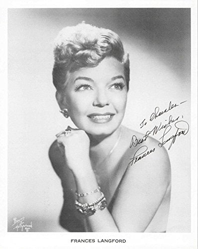 Frances Langford (d. 2005) Signed Autographed Glossy 8x10 Photo - COA Matching Holograms