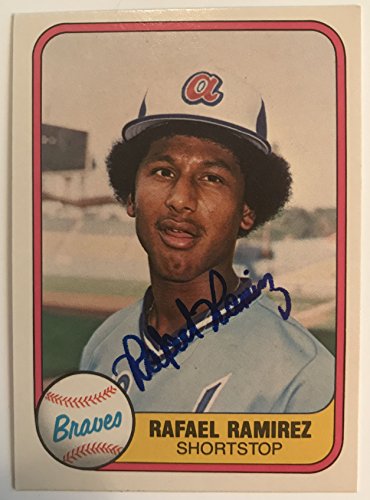Rafael Ramirez Signed Autographed 1981 Fleer Baseball Card - Atlanta Braves
