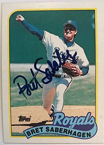 Bret Saberhagen Signed Autographed 1989 Topps Baseball Card - Kansas City Royals