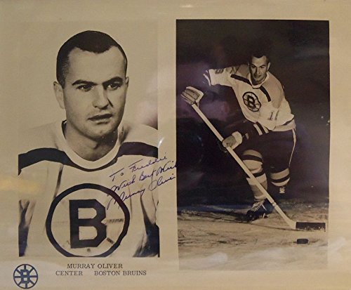 Murray Oliver Signed Autographed Vintage Glossy 'To Freddie' 8x10 Photo (Boston Bruins) - COA Matching Holograms