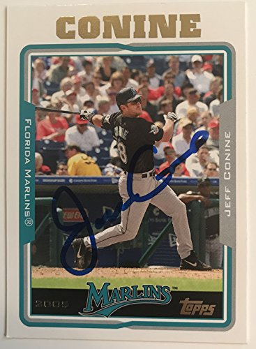 Jeff Conine Signed Autographed 2005 Topps Baseball Card - Florida Marlins