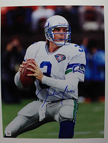 Rick Mirer Signed Autographed 11x14 Photo - Seattle Seahawks