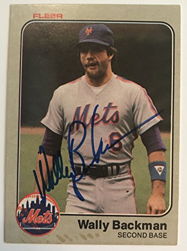 Wally Backman Signed Autographed 1983 Fleer Baseball Card - New York Mets