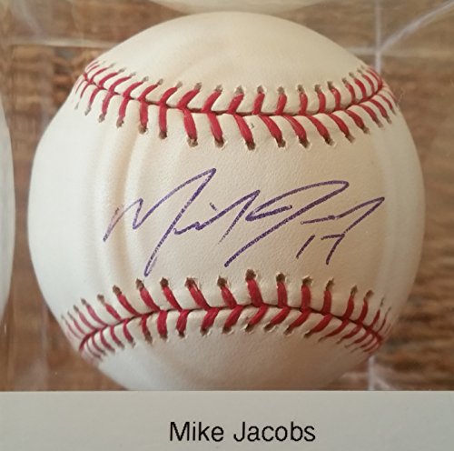 Mike Jacobs Signed Autographed Official Major League (OML) Baseball - COA Matching Holograms