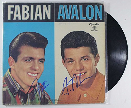 Fabian & Frankie Avalon Signed Autographed 