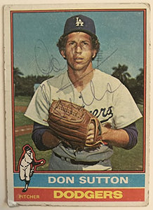 Don Sutton Signed Autographed 1976 Topps Baseball Card - Los Angeles Dodgers