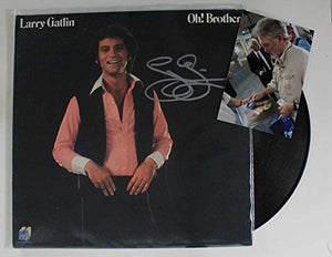 Larry Gatlin Signed Autographed "Oh! Brother!" Record Album - COA Matching Holograms