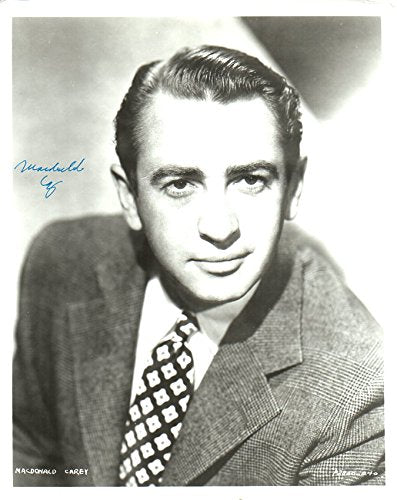 Macdonald Carey (d. 1994) Signed Autographed Vintage Glossy 8x10 Photo - COA Matching Holograms