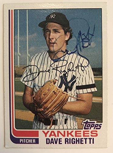 Dave Righetti Signed Autographed 1982 Topps Baseball Card - New York Yankees