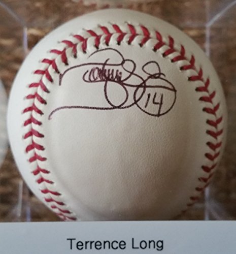 Terrence Long Signed Autographed Official Major League (OML) Baseball - COA Matching Holograms