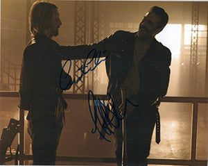 Jeffrey Dean Morgan & Austin Amelio Signed Autographed "The Walking Dead" Glossy 8x10 Photo - COA Matching Holograms