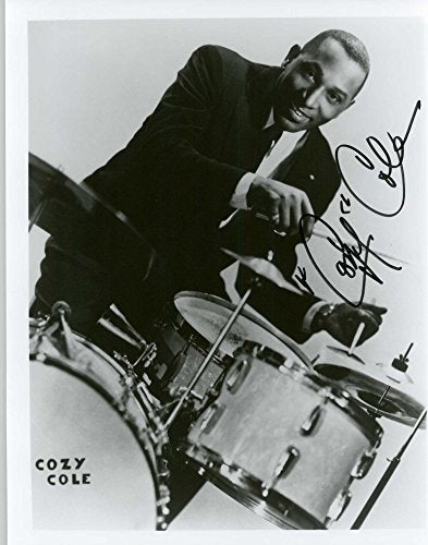 Cozy Cole (d. 1981) Signed Autographed Vintage Glossy 8x10 Photo - COA Matching Holograms