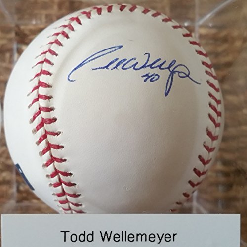 Todd Wellemeyer Signed Autographed Official Major League (OML) Baseball - COA Matching Holograms