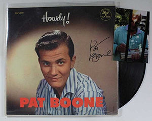 Pat Boone Signed Autographed "Howdy!" Record Album - COA Matching Holograms