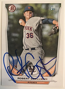 Robert Gsellman Signed Autographed 2013 Bowman Baseball Card - New York Mets