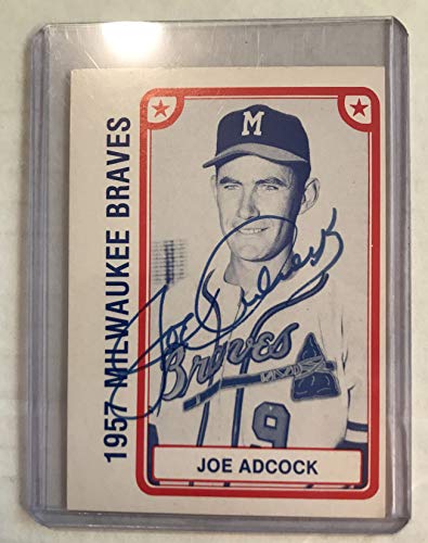 Joe Adcock (d. 1999) Signed Autographed 1980 TCMA Baseball Card - Milwaukee Braves