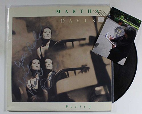 Martha Davis Signed Autographed 