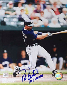 Pat Listach Signed Autographed "92 AL ROY" 8x10 Photo - Milwaukee Brewers