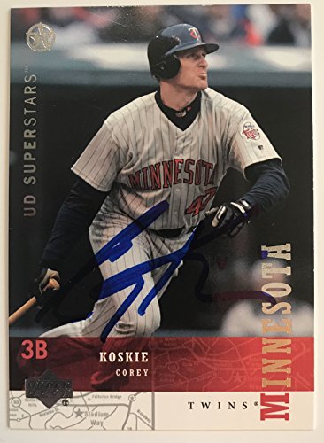 Corey Koskie Signed Autographed 2003 Upper Deck Superstars Baseball Card - Minnesota Twins