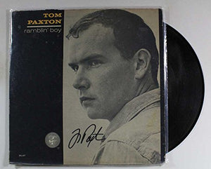 Tom Paxton Signed Autographed "Ramblin' Boy" Record Album - COA Matching Holograms