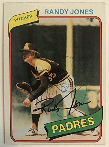Randy Jones Signed Autographed 1980 Topps Baseball Card - San Diego Padres